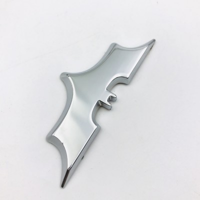 Motorcycle Tuning 3D Car Sticker Metal Bat Logo Batman Badge Chrome Emblem